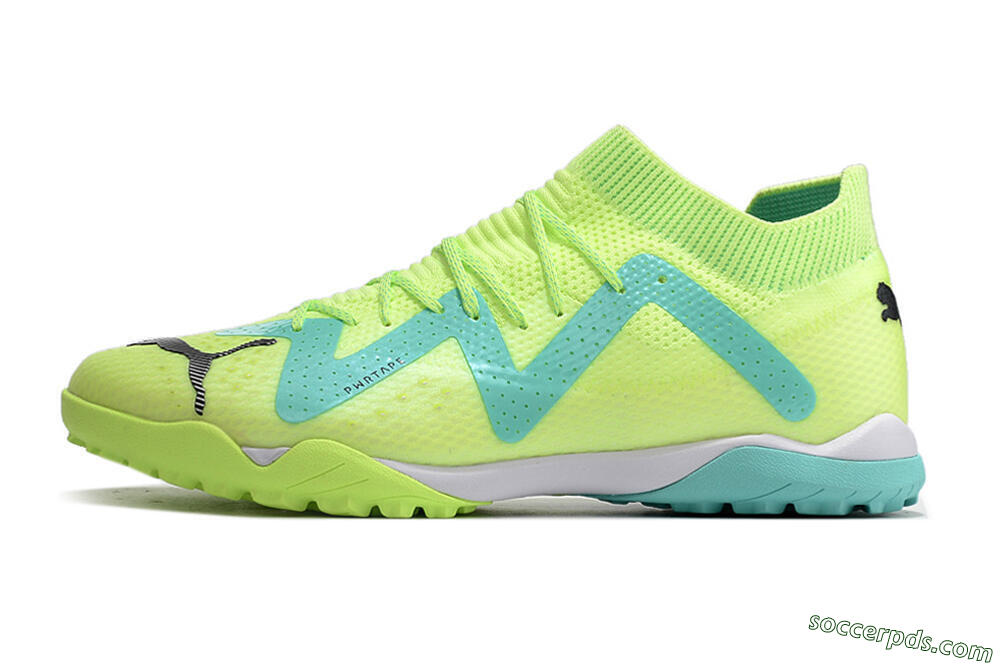 Puma Future X Powercat Tokyo Match TF Low-Tops Football Shoes - Green/Blue/Black 2