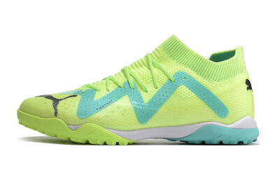 Puma Future X Powercat Tokyo Match TF Low-Tops Football Shoes - Green/Blue/Black