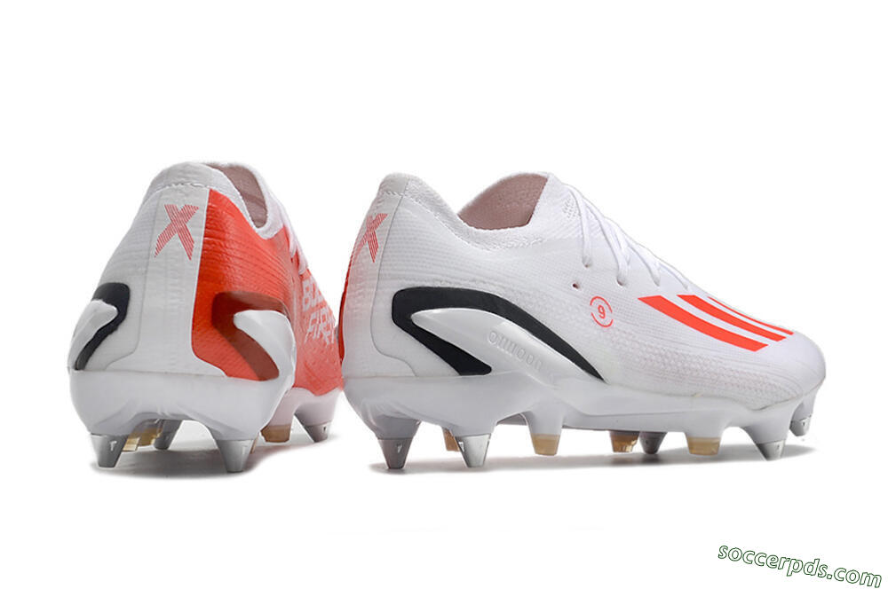 Adidas X Speedportal.1 SG Low-Tops Football Boots - White/Orange/Black 6