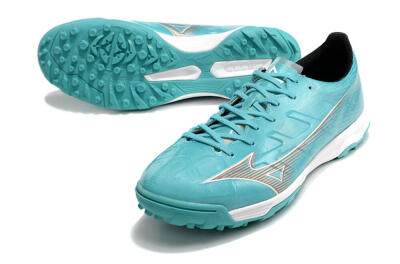 Mizuno Alpha Made in Japan TF Low-Tops Football Shoes - Blue/Silver/White