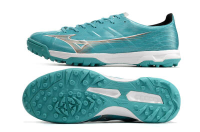 Mizuno Alpha Made in Japan TF Low-Tops Football Shoes - Blue/Silver/White