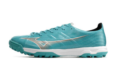 Mizuno Alpha Made in Japan TF Low-Tops Football Shoes - Blue/Silver/White