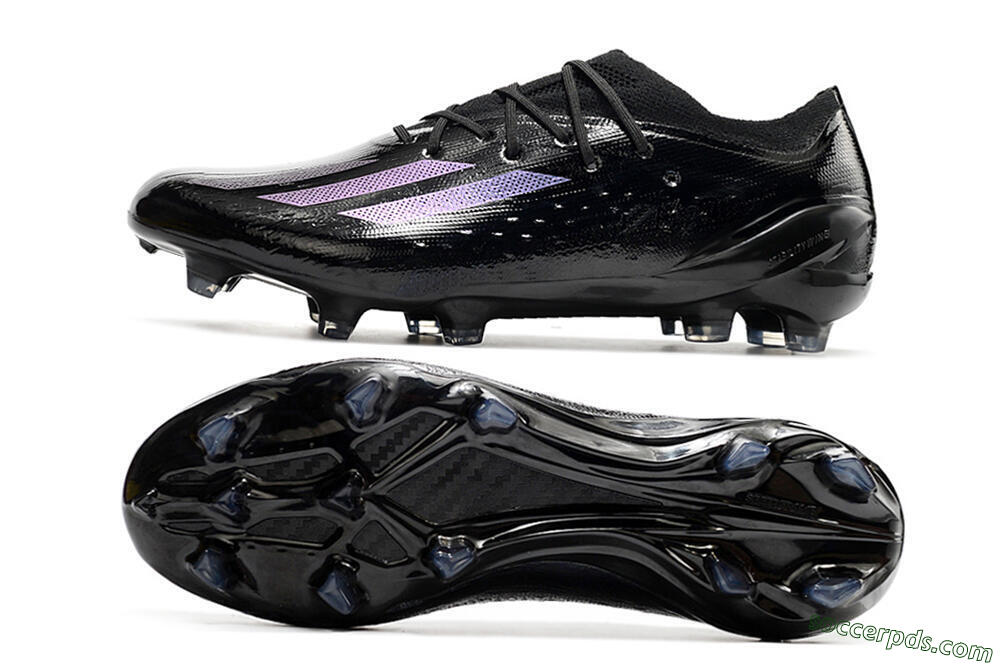 Adidas X Speedportal.1 FG Low-Tops Football Boots - Black/Purple 0