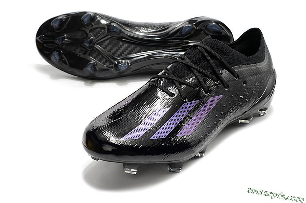 Adidas X Speedportal.1 FG Low-Tops Football Boots - Black/Purple 3
