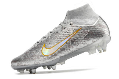 Nike Air Zoom Mercurial Superfly 9 Elite SG High-Tops Football Boots - Sliver/Orange