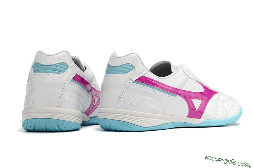 Mizuno Morelia Sala Japn IC Low-Tops Football Shoes - White/Pink/Blue 6