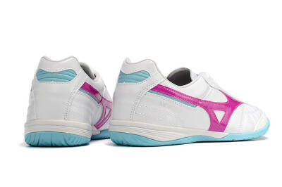 Mizuno Morelia Sala Japn IC Low-Tops Football Shoes - White/Pink/Blue