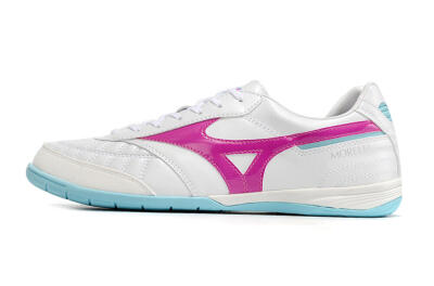 Mizuno Morelia Sala Japn IC Low-Tops Football Shoes - White/Pink/Blue
