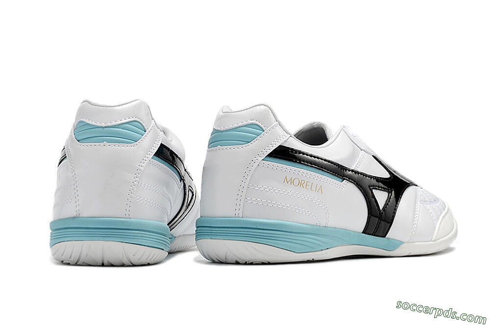 Mizuno Morelia Sala Japn IC Low-Tops Football Shoes - White/Black/Blue 6