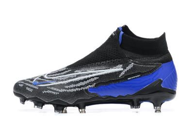 Nike Phantom GX Elite DF Link FG High-Tops Football Boots - Black/White/Blue