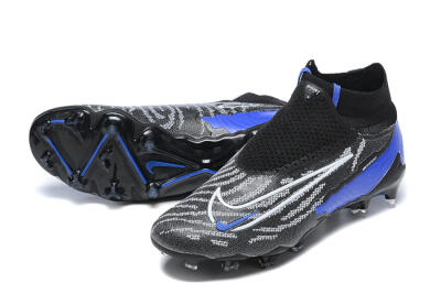 Nike Phantom GX Elite DF Link FG High-Tops Football Boots - Black/White/Blue