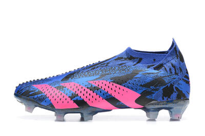 Paul Pogba x Adidas Predator Accuracy+ FG High-Tops Football Boots - Blue/Black/Pink