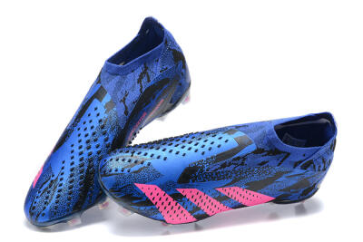 Paul Pogba x Adidas Predator Accuracy+ FG High-Tops Football Boots - Blue/Black/Pink