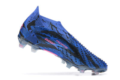 Paul Pogba x Adidas Predator Accuracy+ FG High-Tops Football Boots - Blue/Black/Pink