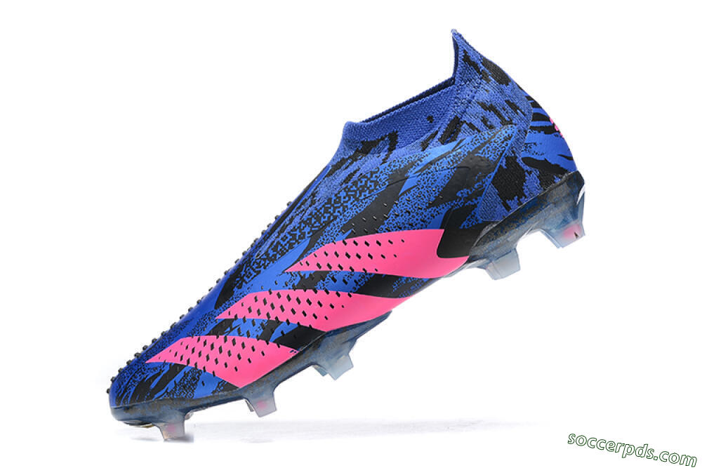 Paul Pogba x Adidas Predator Accuracy+ FG High-Tops Football Boots - Blue/Black/Pink 7