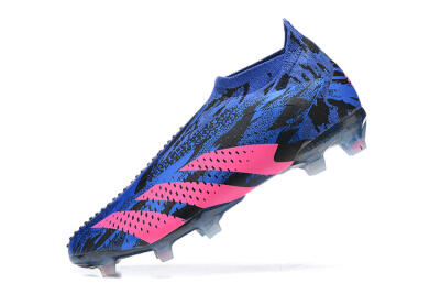 Paul Pogba x Adidas Predator Accuracy+ FG High-Tops Football Boots - Blue/Black/Pink