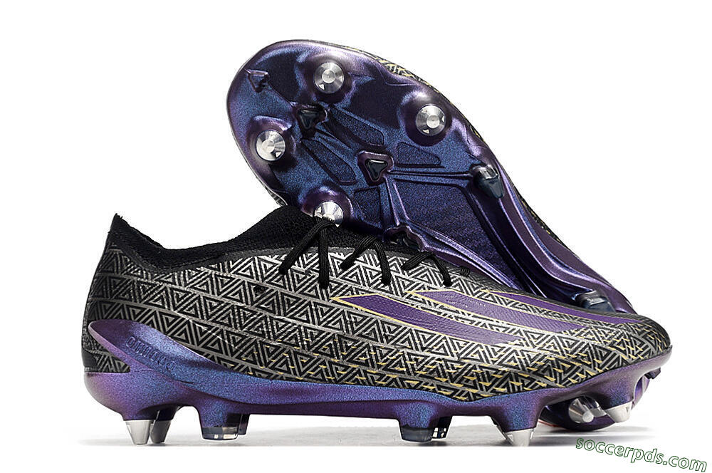 Adidas X Speedportal.1 FG Low-Tops Football Boots - Black/Sliver/Purple 1