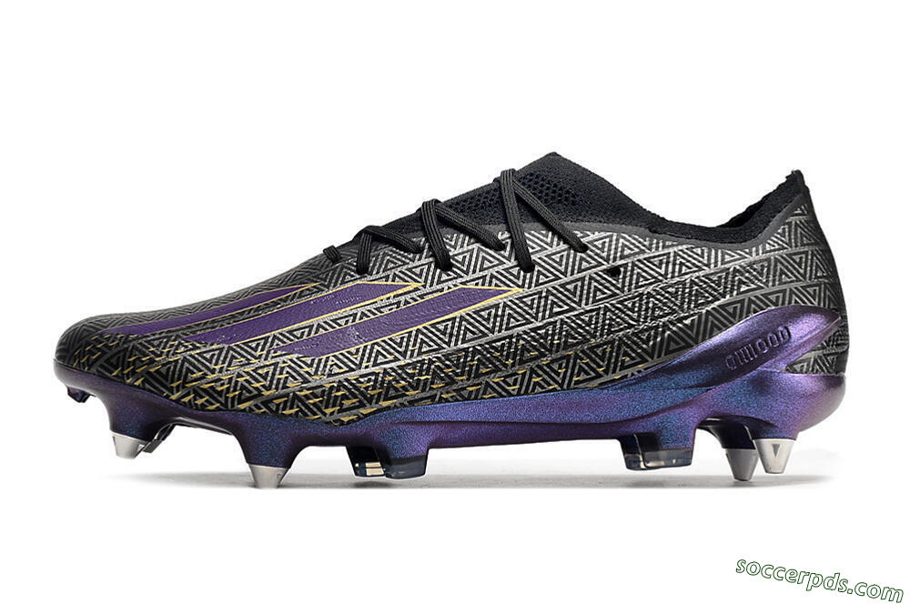 Adidas X Speedportal.1 FG Low-Tops Football Boots - Black/Sliver/Purple 2