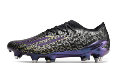 Adidas X Speedportal.1 FG Low-Tops Football Boots - Black/Sliver/Purple