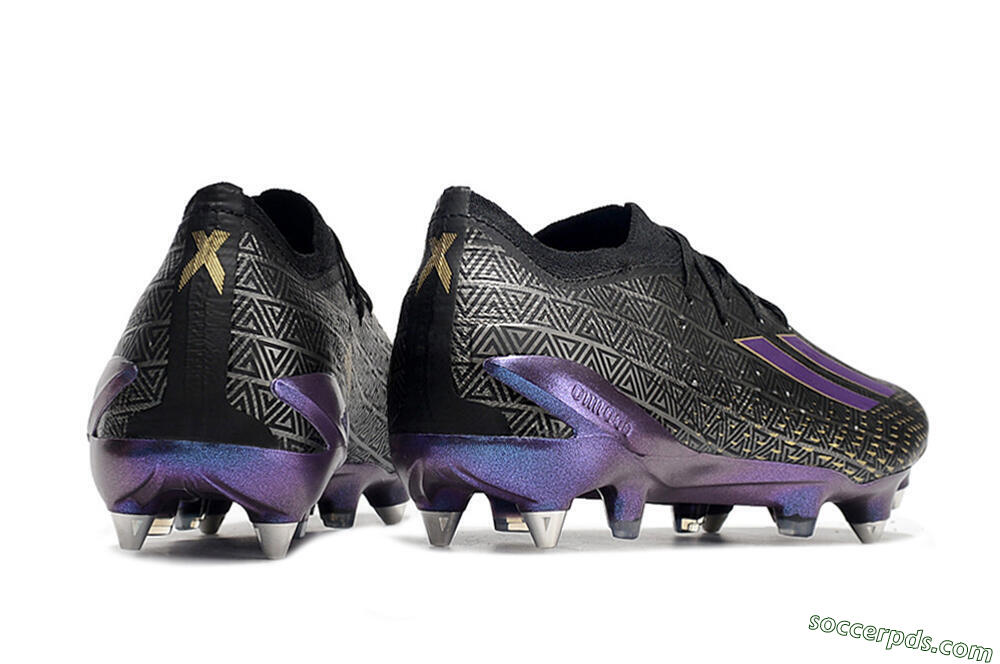 Adidas X Speedportal.1 FG Low-Tops Football Boots - Black/Sliver/Purple 6