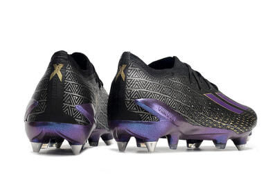 Adidas X Speedportal.1 FG Low-Tops Football Boots - Black/Sliver/Purple