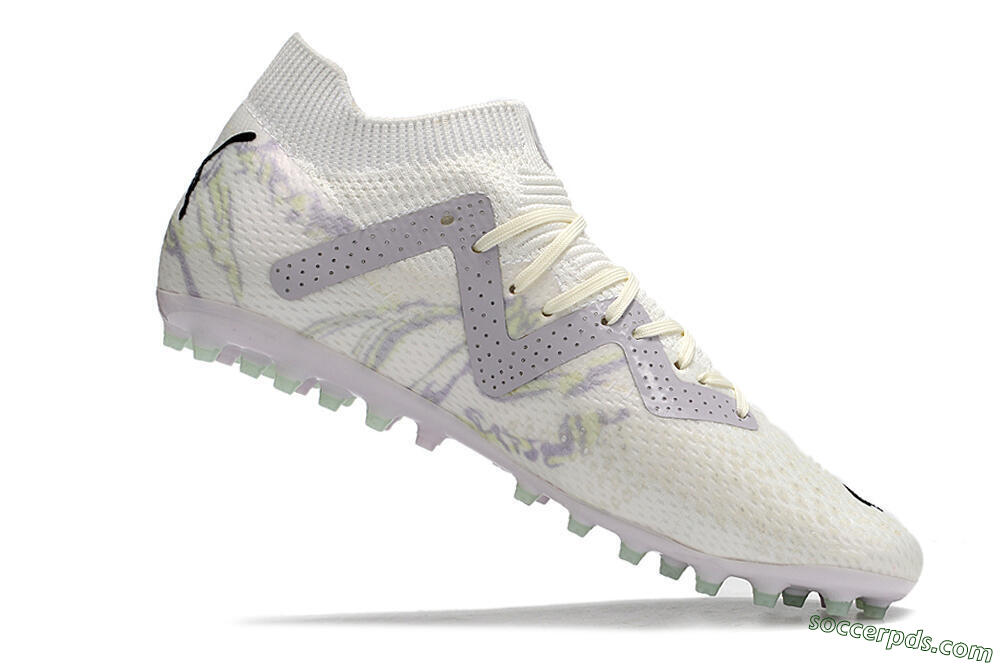 Puma Future Ultimate AG Low-Tops Football Boots - White/Grey 4