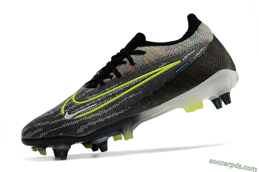 Nike Phantom GX Elite SG Low-Tops Football Boots - Grey/Rainbow 5