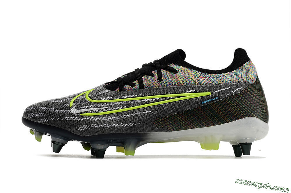 Nike Phantom GX Elite SG Low-Tops Football Boots - Grey/Rainbow 2