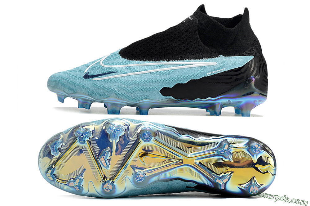 Nike Phantom GX Elite FG High-Tops Football Boots - Blue/Black 0