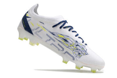 Puma Ultra Ultimate FG Low-Tops Football Boots - White/Blue/Green