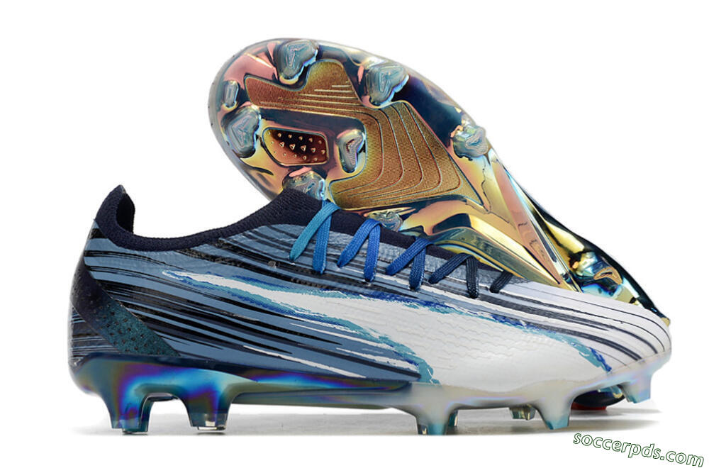 Puma Ultra Ultimate FG Low-Tops Football Boots - Blue/Black/White 1