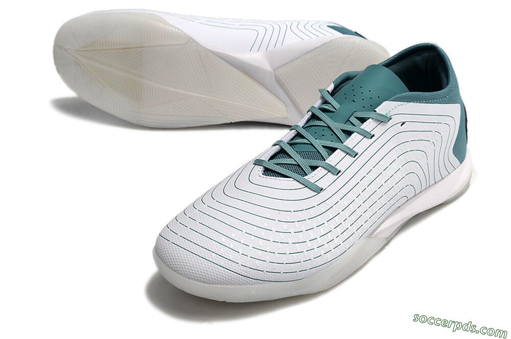 Adidas Predator Accuracy.3 IC Low-Tops Football Shoes - White/Blue 3