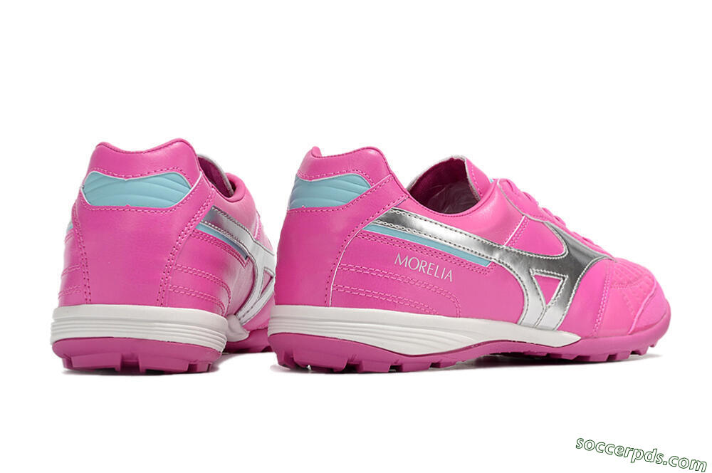Mizuno Morelia Sala Japn TF Low-Tops Football Shoes - Pink/Silver 6