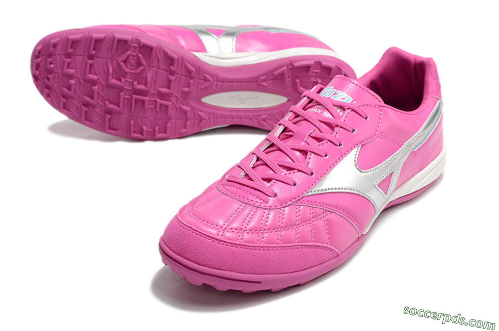 Mizuno Morelia Sala Japn TF Low-Tops Football Shoes - Pink/Silver 3