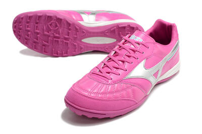 Mizuno Morelia Sala Japn TF Low-Tops Football Shoes - Pink/Silver