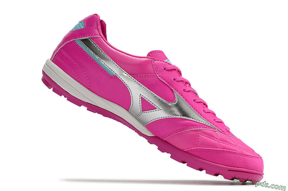 Mizuno Morelia Sala Japn TF Low-Tops Football Shoes - Pink/Silver 4