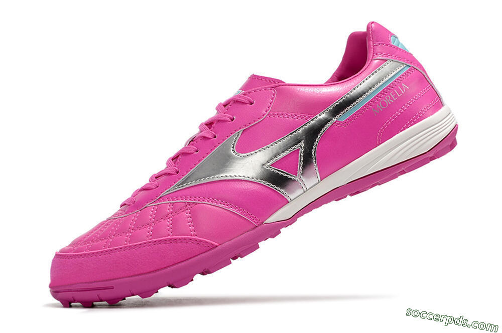 Mizuno Morelia Sala Japn TF Low-Tops Football Shoes - Pink/Silver 5