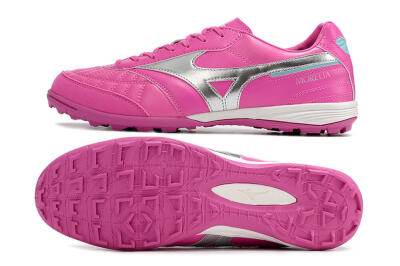Mizuno Morelia Sala Japn TF Low-Tops Football Shoes - Pink/Silver