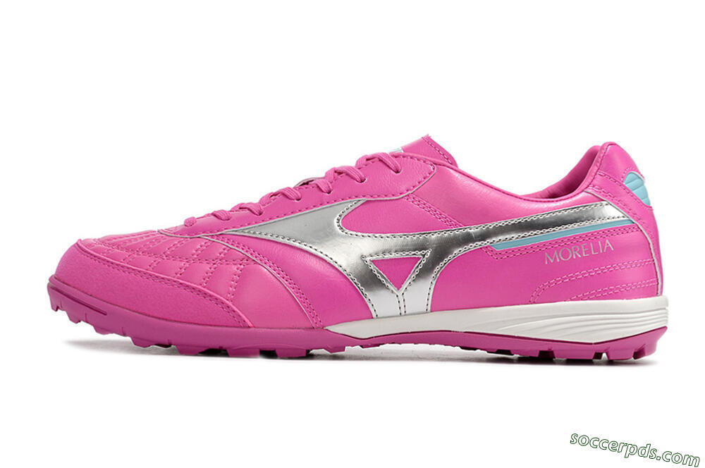 Mizuno Morelia Sala Japn TF Low-Tops Football Shoes - Pink/Silver 2