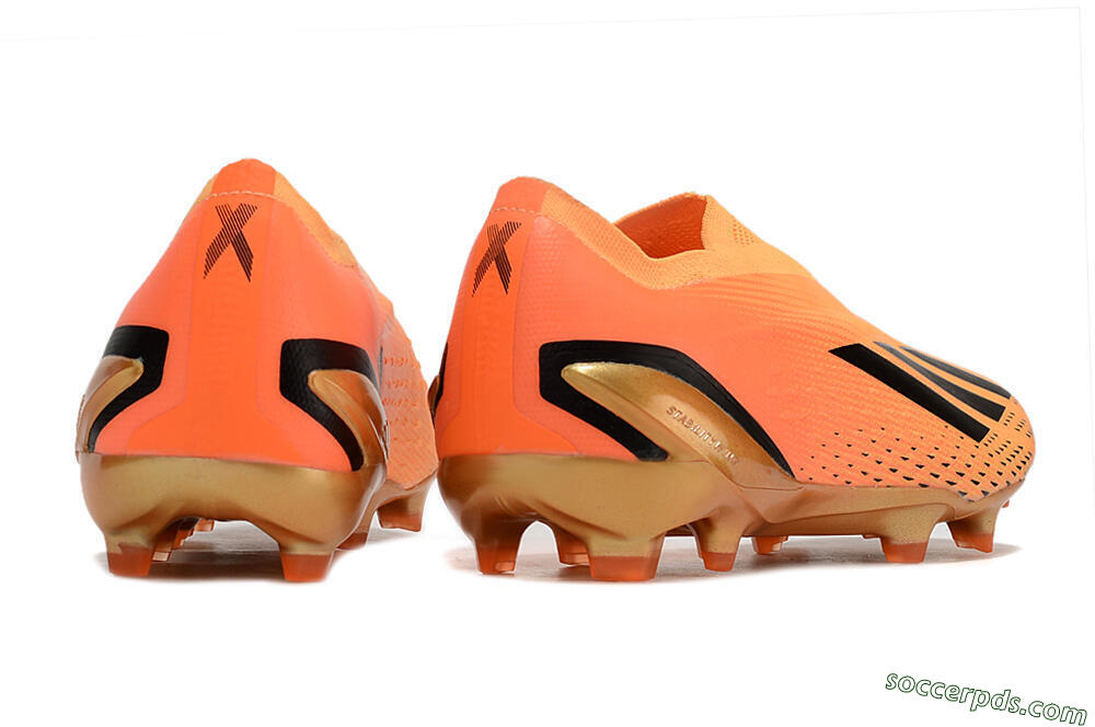Adidas X Speedportal+ FG Low-Tops Football Boots - Orange/Black/Gold 6