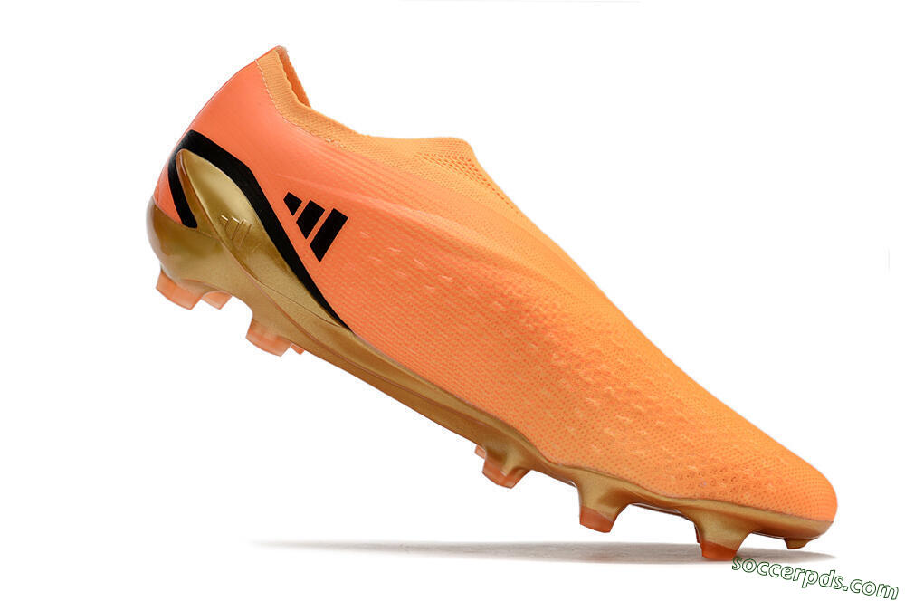 Adidas X Speedportal+ FG Low-Tops Football Boots - Orange/Black/Gold 4