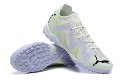 Puma Future Ultimate TF Low-Tops Football Shoes - White/Yellow/Purple/Black