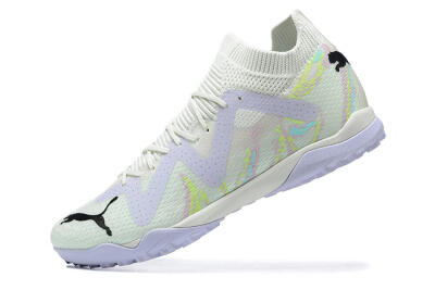 Puma Future Ultimate TF Low-Tops Football Shoes - White/Yellow/Purple/Black
