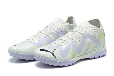 Puma Future Ultimate TF Low-Tops Football Shoes - White/Yellow/Purple/Black