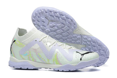 Puma Future Ultimate TF Low-Tops Football Shoes - White/Yellow/Purple/Black