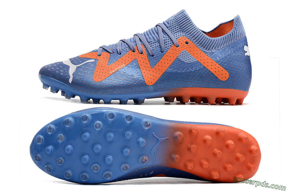 Puma Future Ultimate MG Low-Tops Football Boots - Blue/Orange/White 0