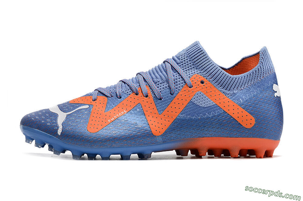 Puma Future Ultimate MG Low-Tops Football Boots - Blue/Orange/White 2