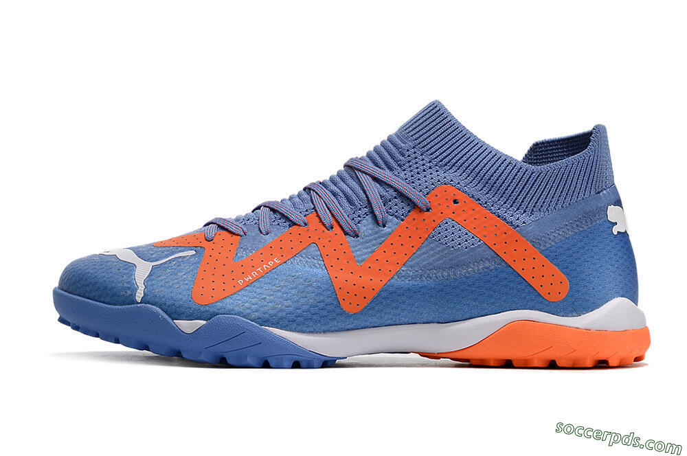Puma Future Ultimate TF Low-Tops Football Shoes - Blue/Orange/White 2