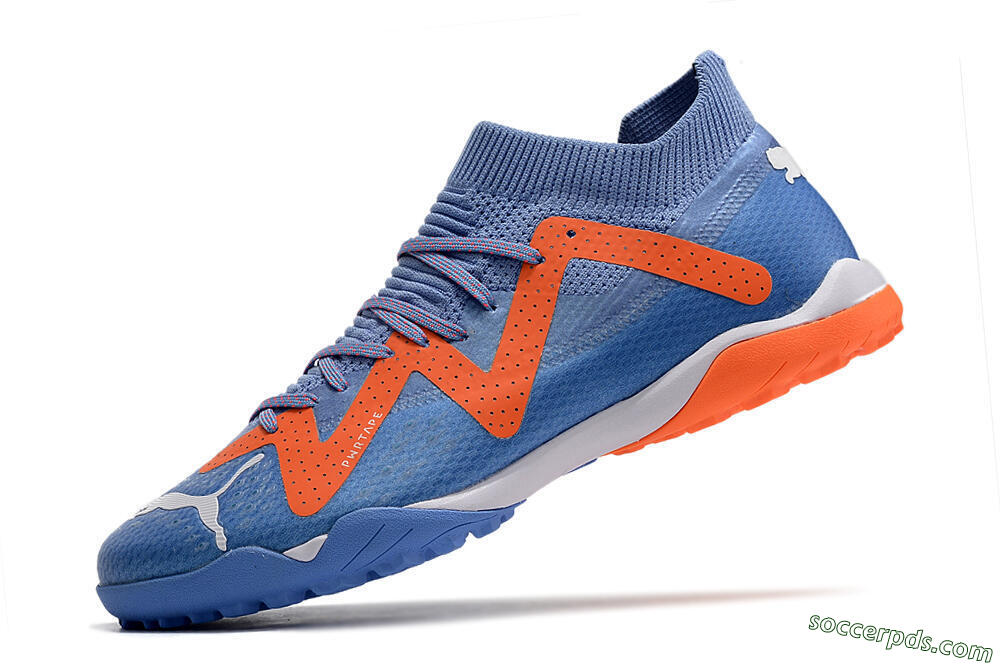 Puma Future Ultimate TF Low-Tops Football Shoes - Blue/Orange/White 5