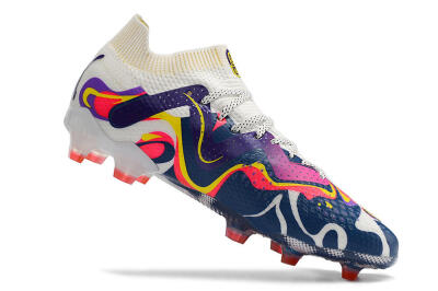 Puma Future Ultimate FG Low-Tops Football Boots - White/Rainbow